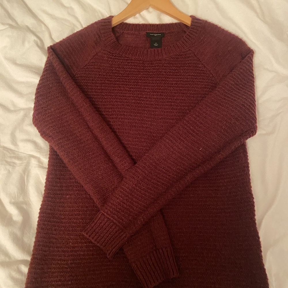 Ann Taylor Burgundy Sweater